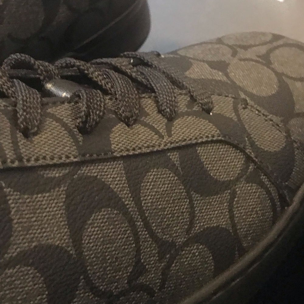 Coach Men's Black Charcoal Sneakers - Picture 2 of 9